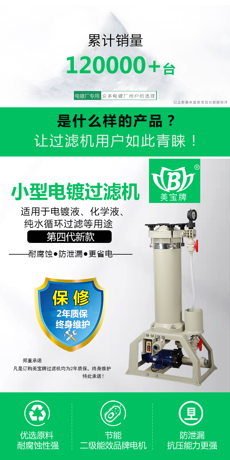 小型電鍍過濾機