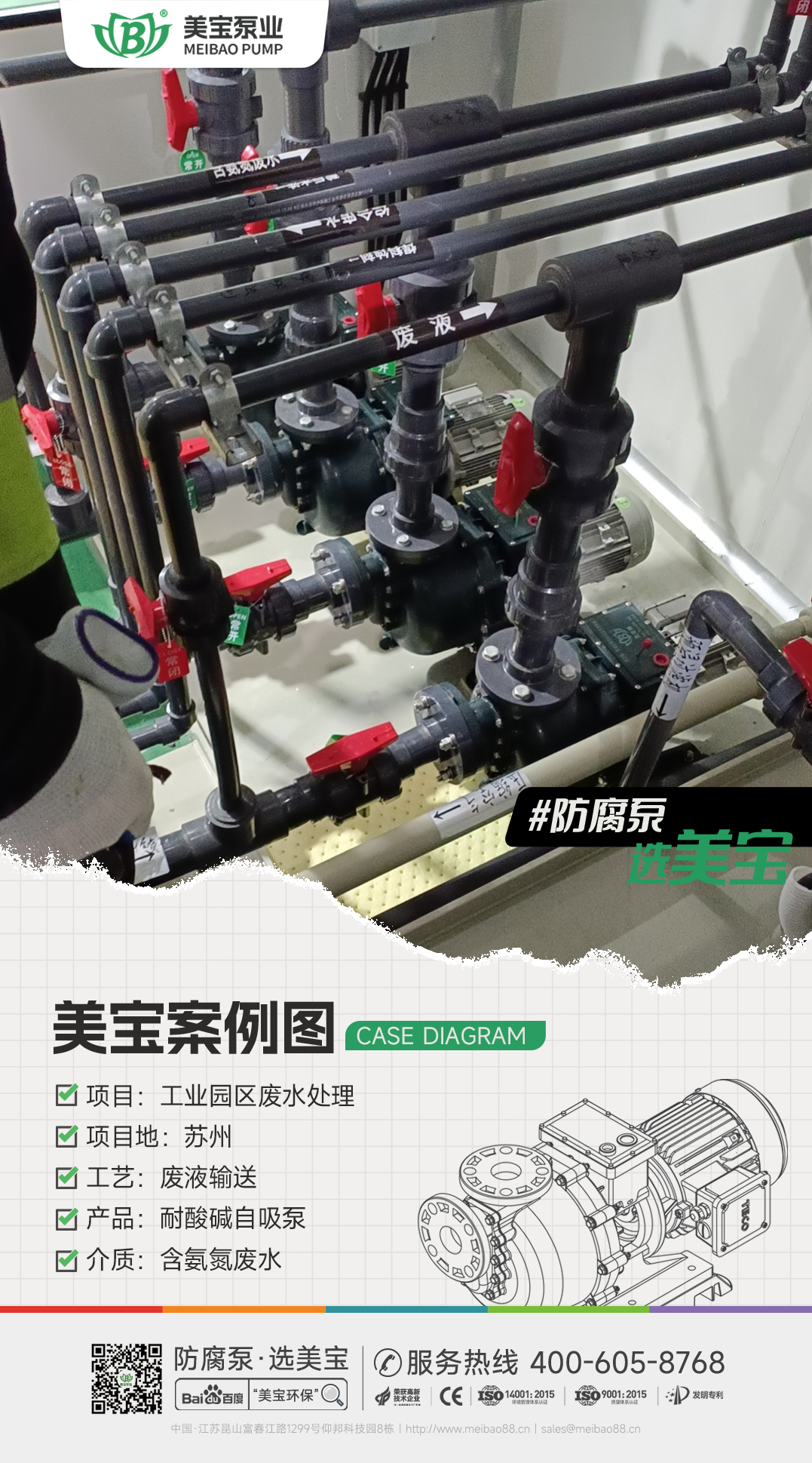 工業(yè)園區(qū)含氨氮廢水輸送用什么泵？